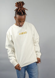 Cream Heavyweight Simba Crewneck Sweatshirt