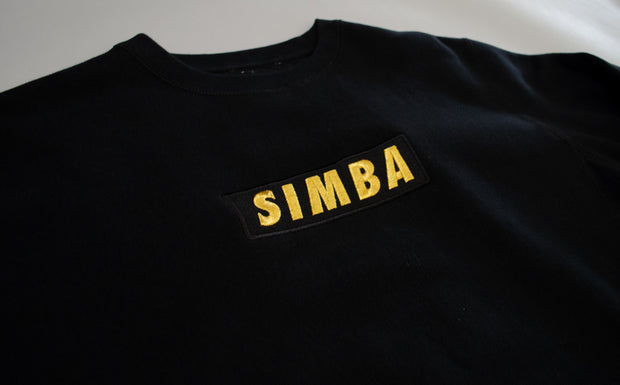 Black Heavyweight Simba Crewneck Sweatshirt